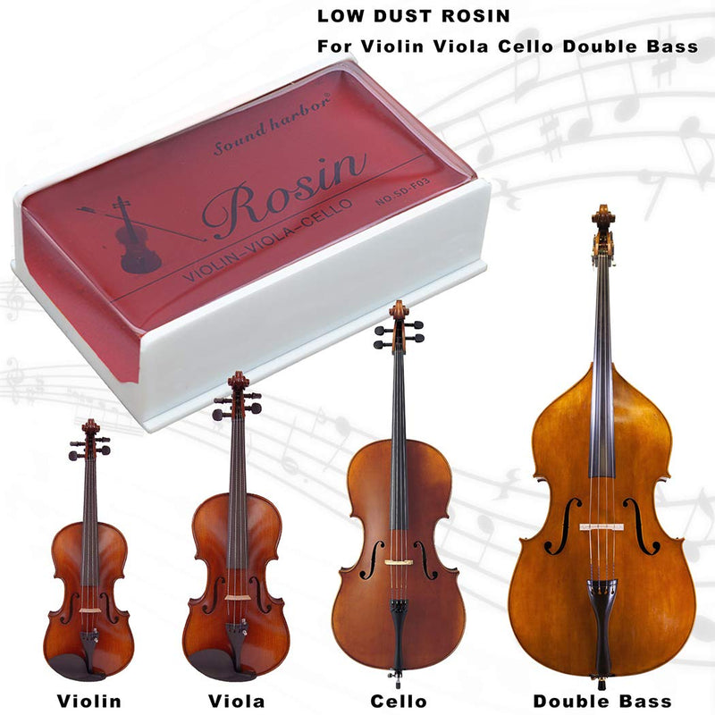 Rosin 2 pack Big size Rosin Natural Rosin for Violin Cello Viola Bows (Red) Red