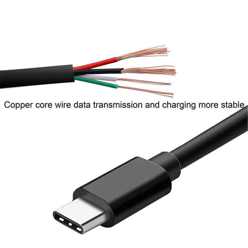 [AUSTRALIA] - Suptig Charging Cable Type-C Charging Cable 2 Pack Compatible for Gopro Hero 9 Hero 8 Hero 7 Black Gopro Max Hero 7 Silver Hero 7 White Hero 6 Black Gopro Hero 5 Black Hero5 Session Hero 2018 (Black) 