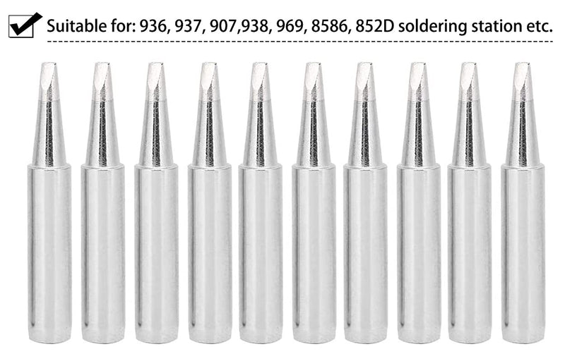 [AUSTRALIA] - Saipe 900M-T Soldering Iron Tips Solder Iron Replacement Tip Soldering Bits Compatible with Hakko, Radio Shack, Atten, Quick, Aoyue, Yihua, Vastar Soldering Station, Welding Equipment & Accessories 900M-T-2.4D 