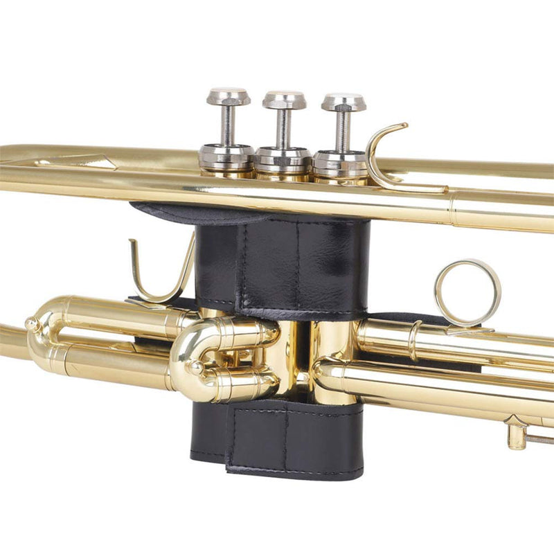 EXCEART PU Leather Trumpet Valve Guard, Trumpet Valve Protector Use As Protection From Corrosion, Scratches and Stains
