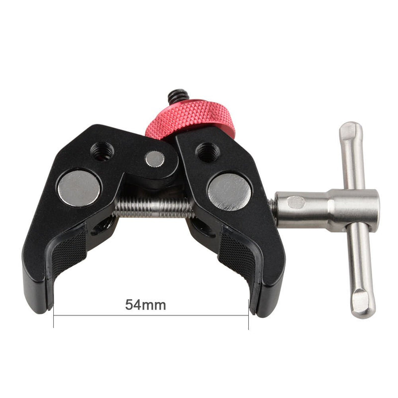 CAMVATE Super Clamp with 1/4"-20 to 1/4"-20 Screw Converter