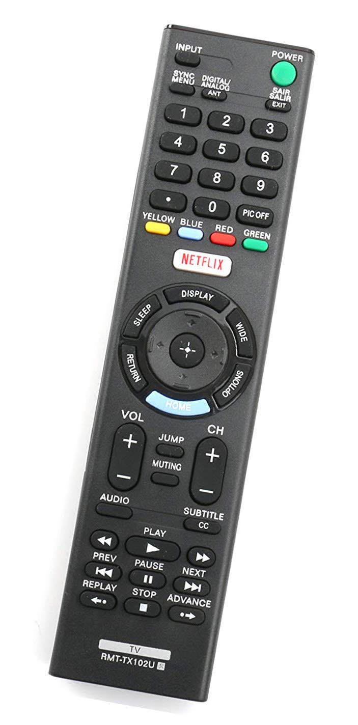 RMT-TX102U Remote Control Replaced for Sony TV KDL-32R500C KDL-40R510C KDL-40R530C KDL-40R550C KDL-48R510C KDL-48R530C KDL-48R550C 149298011 KDL40R550C