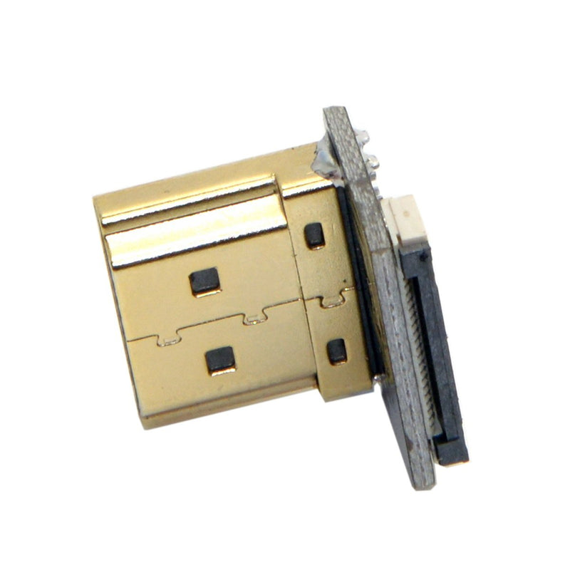 [AUSTRALIA] - CY CYFPV 90 Degree Down Angled HDMI Type A Male Connector for FPV HDTV Multicopter Aerial Photography Standard-HDMI Down-Angled 