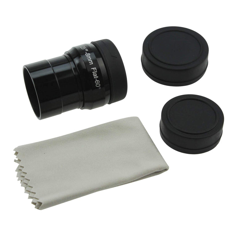 Astromania 1.25" 8mm Premium Flat Field Eyepiece - a Flat Image Field and Crystal-Clear Images
