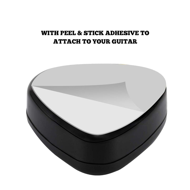 [AUSTRALIA] - PERFORMORE Guitar Pick Holder, Stick-on Holders Black Plastic with Adhesive Back, Easy to Attach on Guitar, Suitable for Acoustic Electric Guitar Bass Ukulele,10 Pcs Assorted Guitar Picks Included 