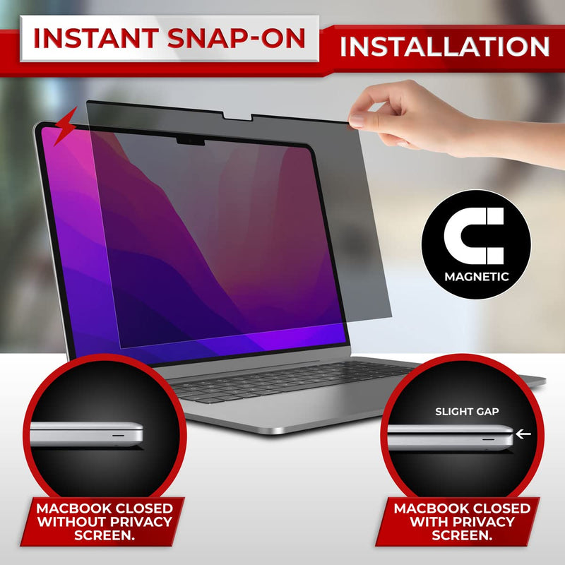 SightPro Magnetic Privacy Screen for MacBook Pro 14 Inch (2021, M1 Pro) | Laptop Privacy Filter and Anti-Glare Protector MacBook Pro 14 Inch (2021, M1 Pro)
