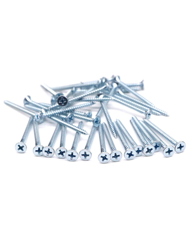 IMScrews 200pcs #6x1-1/2" Flat Head Phillips Drywall Screws Fine Thread Sharp Point Wood Screw Assortment Kit, Carbon Steel 1022A, Zinc Coated 6x1-1/2"(200pcs)