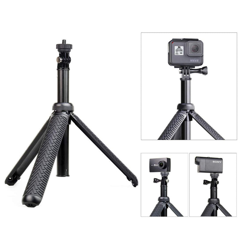 [AUSTRALIA] - Premium Selfie Stick for GoPro Hero 9 8 7 6 5 4 3 3+ 2 2018 Fusion Session, ACASO, SJCAM Action Cameras, and Cell Phones and Compact Digital Cameras. Can be Used as Hand Grip, monopod and Tripod 