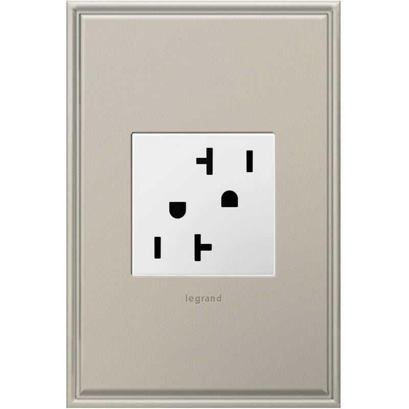 Legrand adorne 20A Tamper-Resistant Outlet (White Finish), 4-Pack, ARTR202W4
