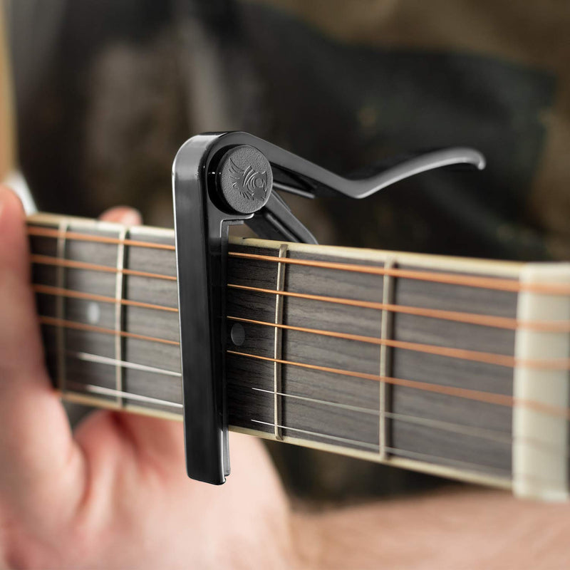 Tiger Music GACAPO3 Trigger Capo for Guitar - Black