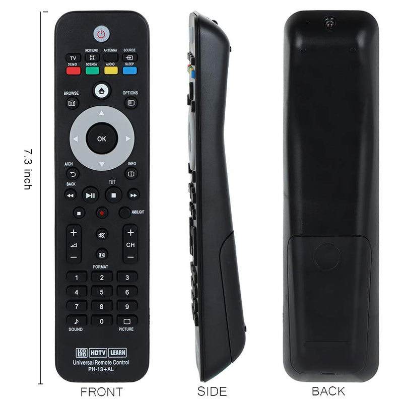 Gvirtue Universal Replacement Remote Control for Philips Brand TV, URMT41JHG003, URMT39JHG001, URMT39JHG002, URMT39JHG003, URMT41JHG006, URMT41JHG010 （PH-13） PH-13