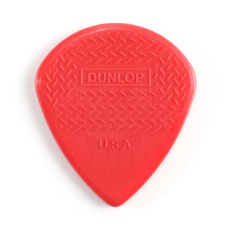 Dunlop 471P3N Max Grip Jazz III Nylon Guitar Picks, Red, 6-Pack