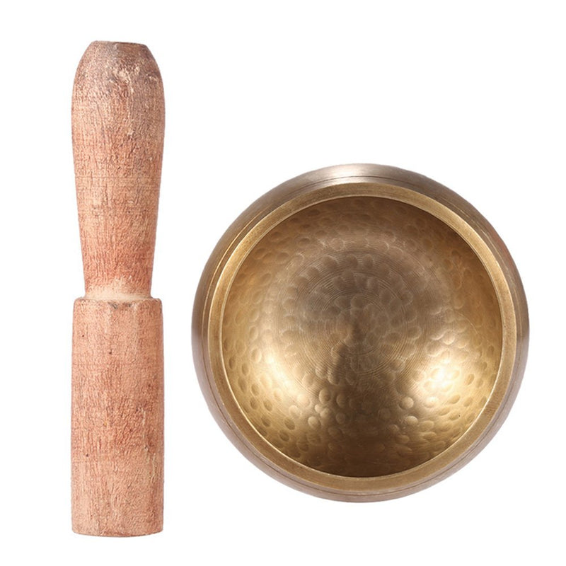 Btuty 3 Inch Handmade Tibetan Bell Metal Singing Bowl with Striker for Buddhism Buddhist Meditation Healing Relaxation Yoga