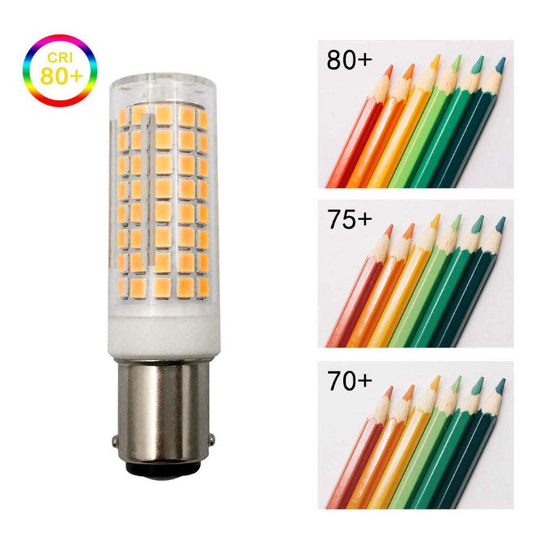 MD Lighting 10W BA15D LED Corn Light Bulbs(4 Pack)- 102 LEDs 2835 SMD 1000lm Dimmable Double Contact Bayonet Base Sewing Machine Bulb 120V Warm White 3000K LED Corn Bulb 70W Halogen Replacement Bulb