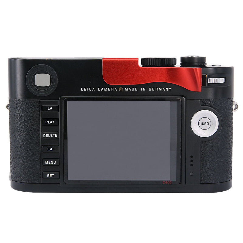 Haoge THB-M24R Metal Hot Shoe Thumb Up Rest Hand Grip for Leica M Typ240 M240, M-P Typ 240 M240P, M Typ262 M262, M-D Typ 262 Camera Red