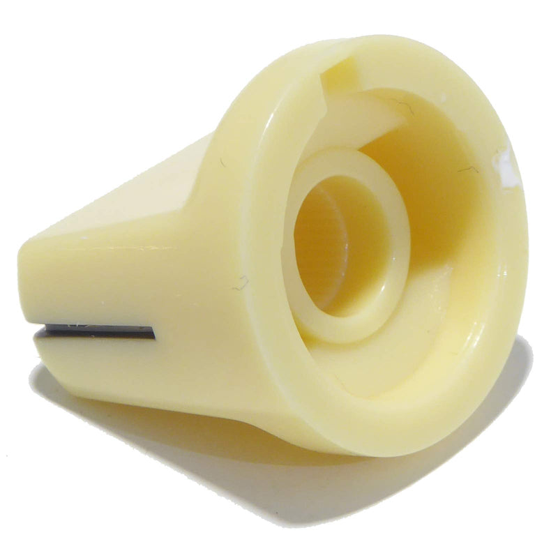 Pair of Ivory/Cream Superior Quality Guitar Knobs - pedal or amplifier 1510