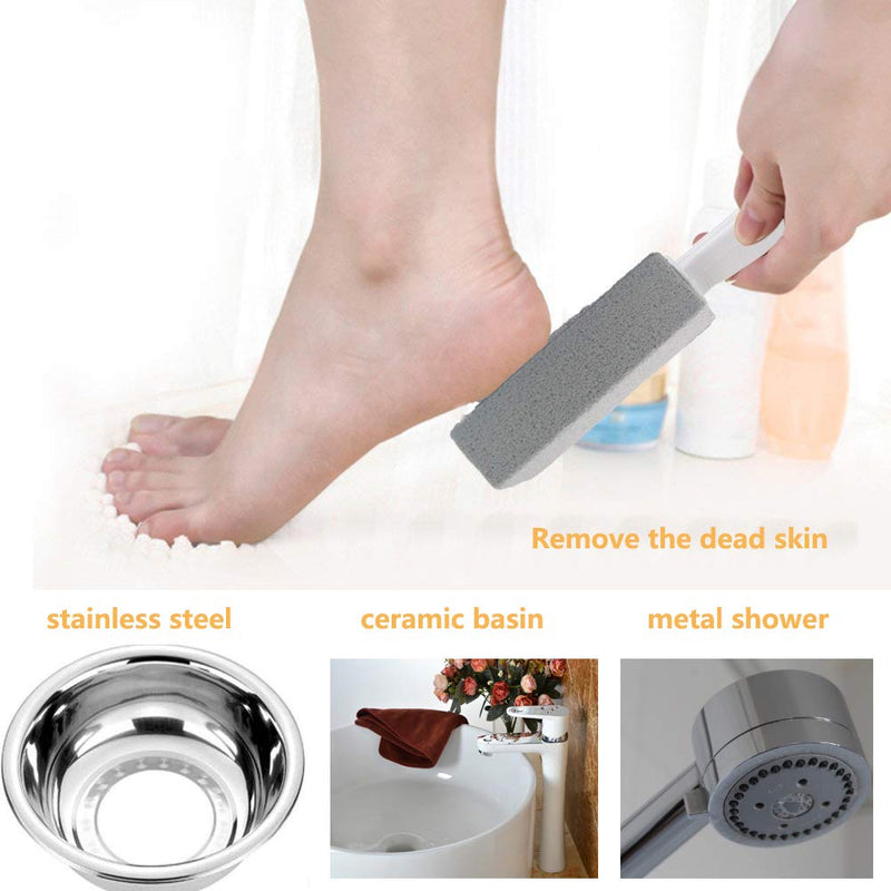 [AUSTRALIA] - Pumice Stone for Toilet Bowl Cleaning with Handle Toilet Stone Household Cleaning 8 Pack 