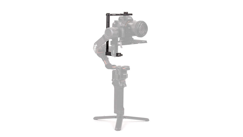 Tilta Top Camera Support Bracket Compatible with DJI RS 2 and DJI RSC 2 Gimbal | Cold Shoe Mounting Point, Increased Stability | TGA-TSB