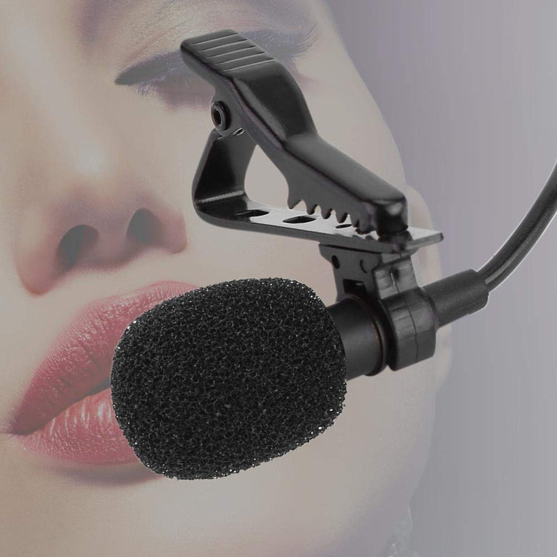 [AUSTRALIA] - Clip-on Microphone,3.5mm Male Lapel Condenser Hands Free Mic Compatible with iPhone iPad Anroid Windows 