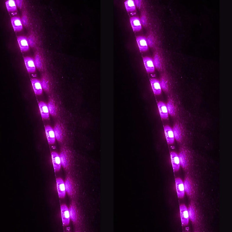 [AUSTRALIA] - ESUPPORT 5Pcs 30cm 15 LEDs SMD Waterproof Flexible Purple Light Strip Bar car Light Flexible Strip 