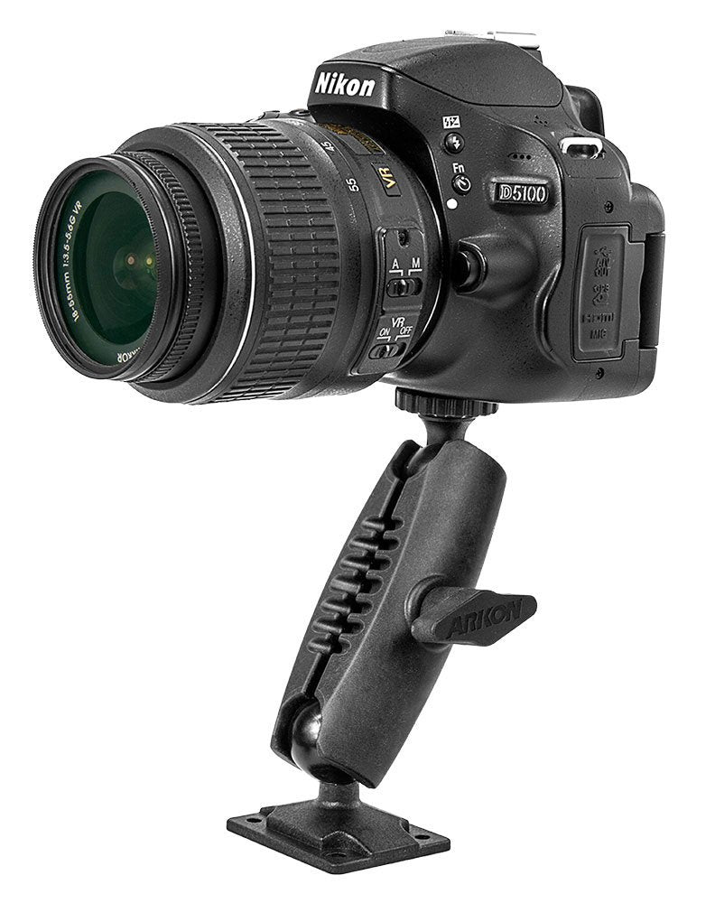[AUSTRALIA] - ARKON Heavy Duty 4 Hole AMPS Wall Mounting Pedestal for Cameras and Video Cameras with 1/4 20 Mounting Pattern 