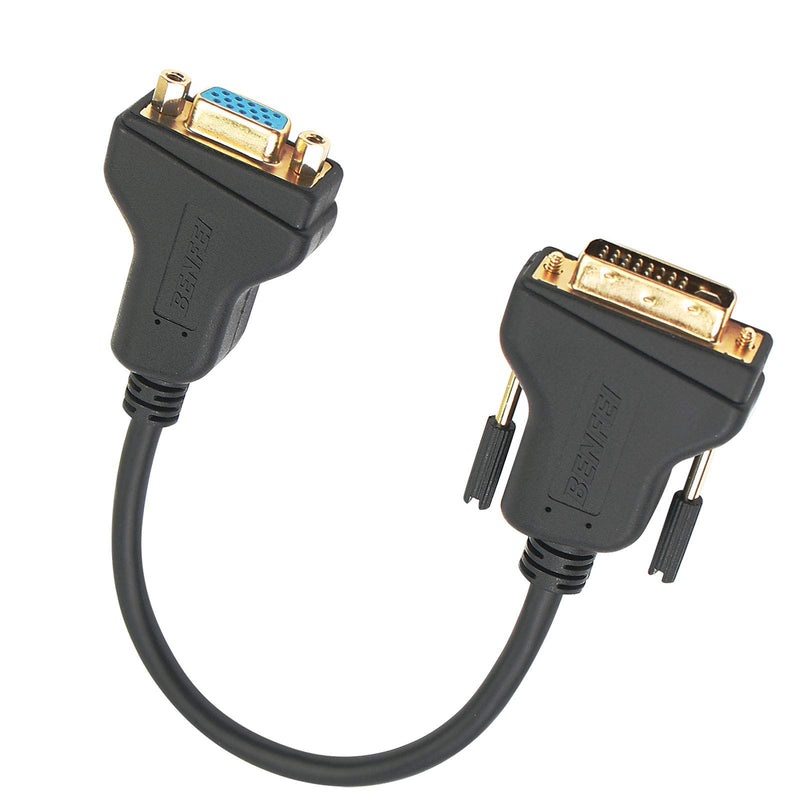 DVI-I to VGA Adapter, Benfei DVI 24+5 to VGA Male to Female Adapter with Gold Plated Cord