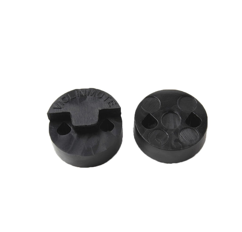 Timiy Pack of 2Pcs Claw Style and 4Pcs Pack Round Tourte Style Mute for Violin Fiddle Practice Kit Violin Silencer Fiddle Mute Black