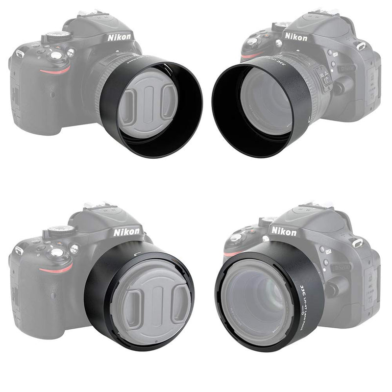 JJC Reversible Lens Hood Shade Cover HB-47 Replacement for Nikon AF-S Nikkor 50mm F1.8G (Special Edition) & 50mm F1.4G Lens