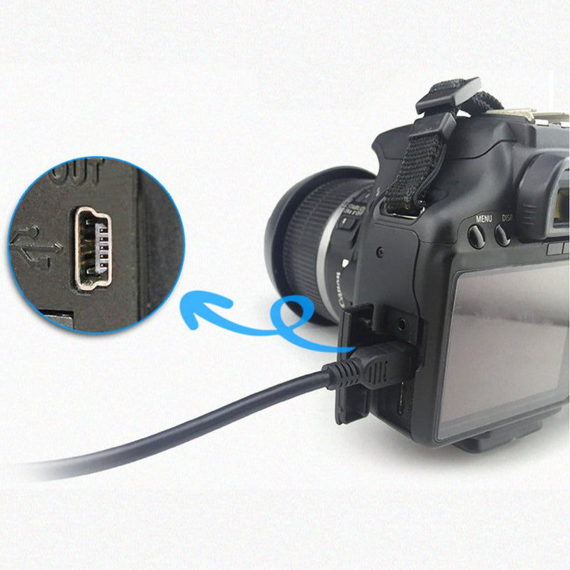Muigiwi Replacement USB Interface Data Transfer Cable Cord Compatible with PowerShot EOS DSLR Cameras and Camcorders