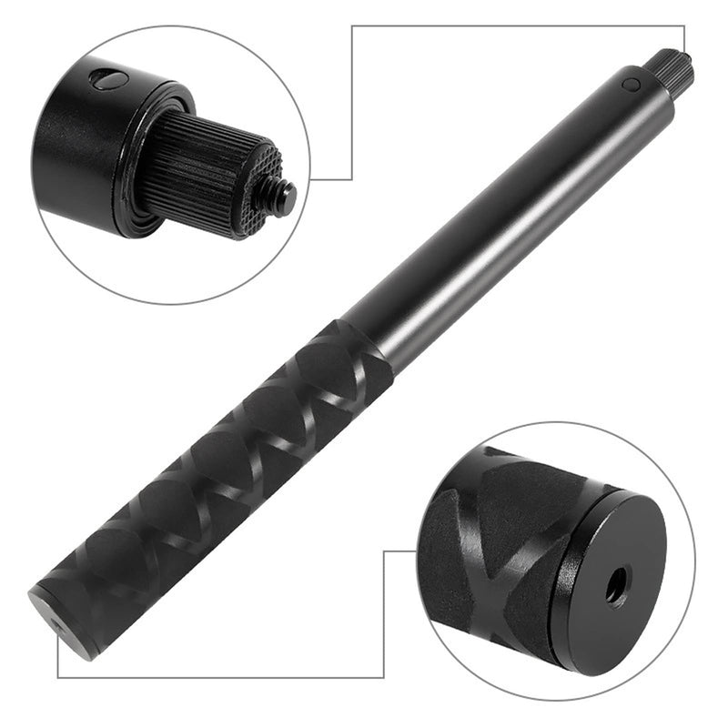 Extendable Selfie Stick, Telescopic Monopod 1/4in Interface Antiskid Handle 25mm Maximum Pipe Diameter Aluminium Alloy for Live