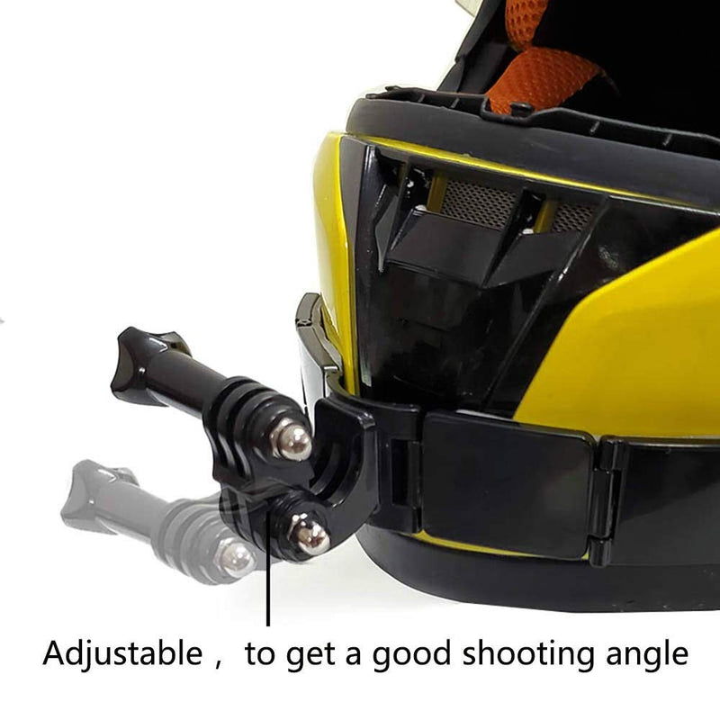 QKOO Motorcycle Helmet Chin Mount Kit for GoPro Hero 10, 9, 8, 7, 6, 5, 4, Session, 3+, 3, 2, 1, Hero (2018), DJI Osmo Action, AKASO, SJCAM, Xiaomi Yi Action Cameras