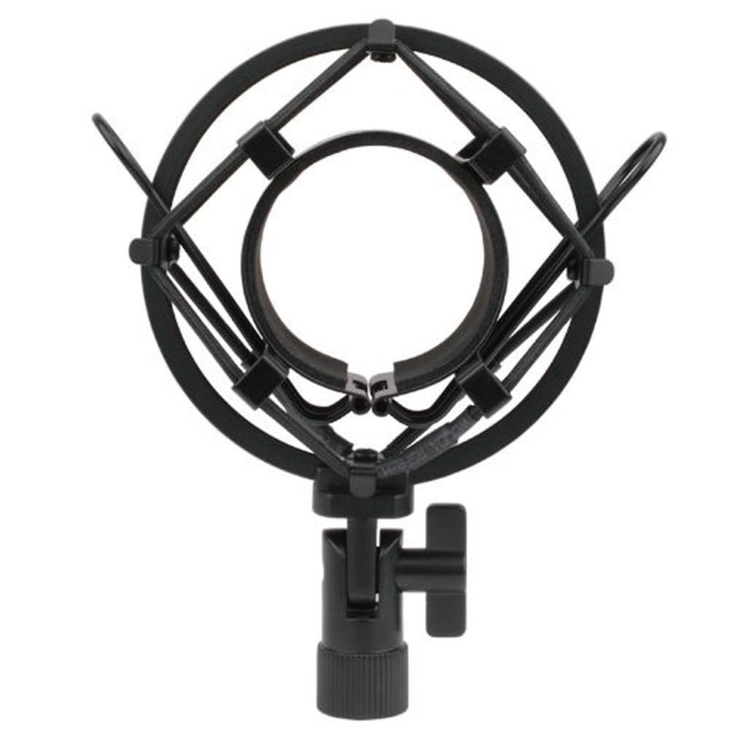 [AUSTRALIA] - ZRAMO TH106 Black Spider Universal Microphone Shock Mount Holder Adapter Clamp Clip for AT2020 USB PR40 RE20 AT4033a AT2050 Large Diameter Studio Condenser Mic Anti-Vibration Mic Holder 