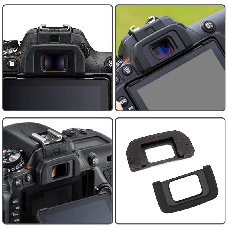 D7500 Viewfinder Eyecup Eyepiece DK28 for Nikon D7500 DX-Format DSLR and Hot Shoe Level[2+2 Packs], Replace Nikon Eyepiece DK-28, Fire Rock Camera Level Viewfinder Accessories DK28 DK-28-2Packs