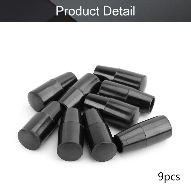 MroMax Handwheel M10 Female Thread Hand Grip Handle Plastic 50mm/1.97" Length Black 9pcs Cone-Black M10x50mm 9Pcs