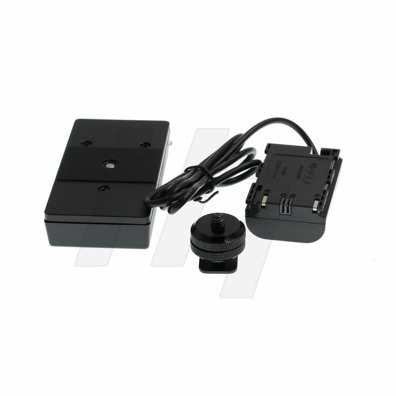 HangTon Full Decoded LP-E6 Dummy Battery NP-F970 770 Mount Plate Adapter 7.4V for Canon EOS 5D 7D DSLR Camera (F970-E6) F970-E6