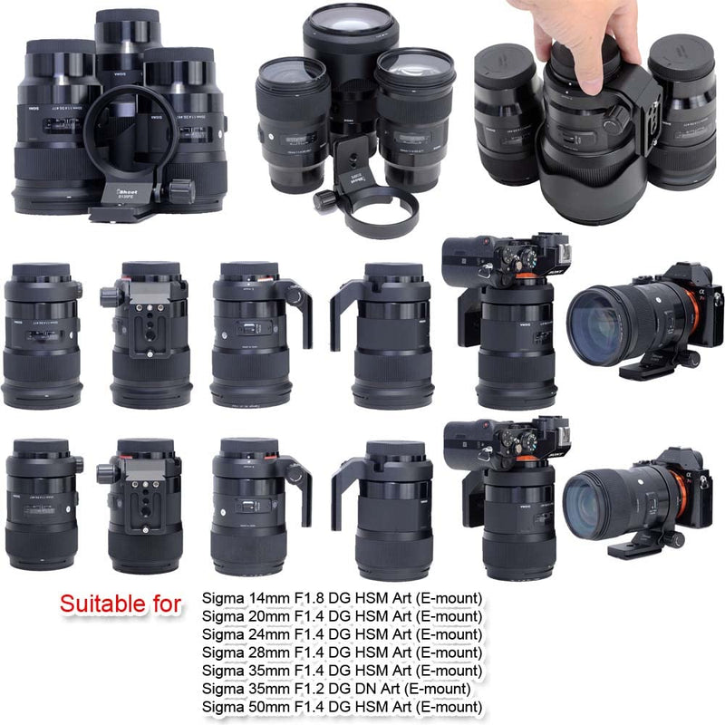 Lens Collar Tripod Mount Ring Support Bracket Holder for Sony FE 135mm f/1.8 GM, E 70-350mm f/4.5-6.3 G OSS, E 16-55mm f/2.8 G, FE Mount Tamron 28-75mm f/2.8 Di III RXD & 17-28mm f/2.8 Di III RXD