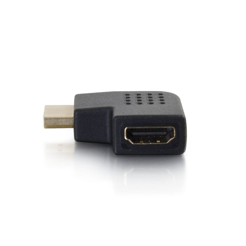 [AUSTRALIA] - C2G HDMI Adapter, HDMI Right Angle Adapter, Fits in Tight Spaces, for Wall Mounted TVs, 90 Degrees, Cables to Go 43291 Left Side Angle HDMI Adapter 