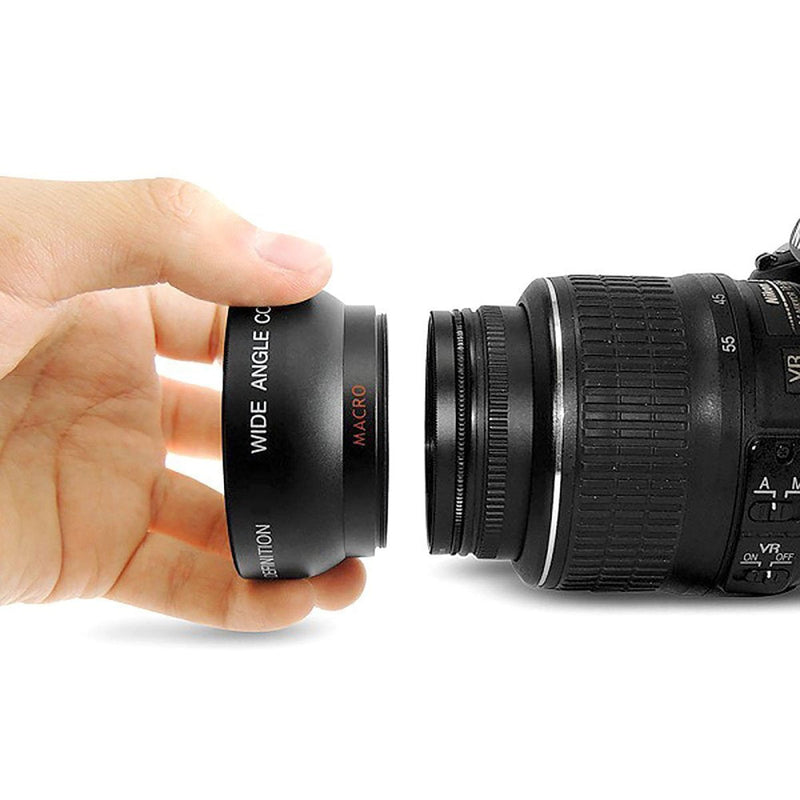 [AUSTRALIA] - 49mm 0.43x Wide Angle Lens with Macro for Panasonic HC-WXF991K, HC-VX981K, HC-X900/M, HC-X920K Camcorder 