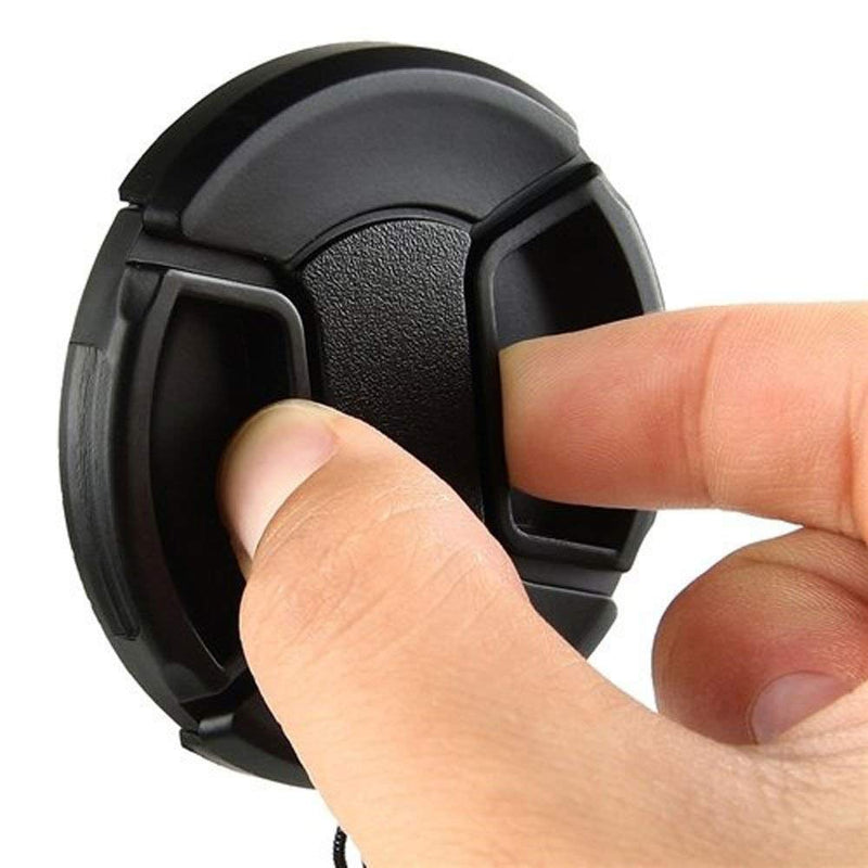 [AUSTRALIA] - (5 Packs Bundle) 55MM Front Lens Filter Snap On Pinch Cap, 55 mm Protector Cover for DSLR SLR Camera Lense 
