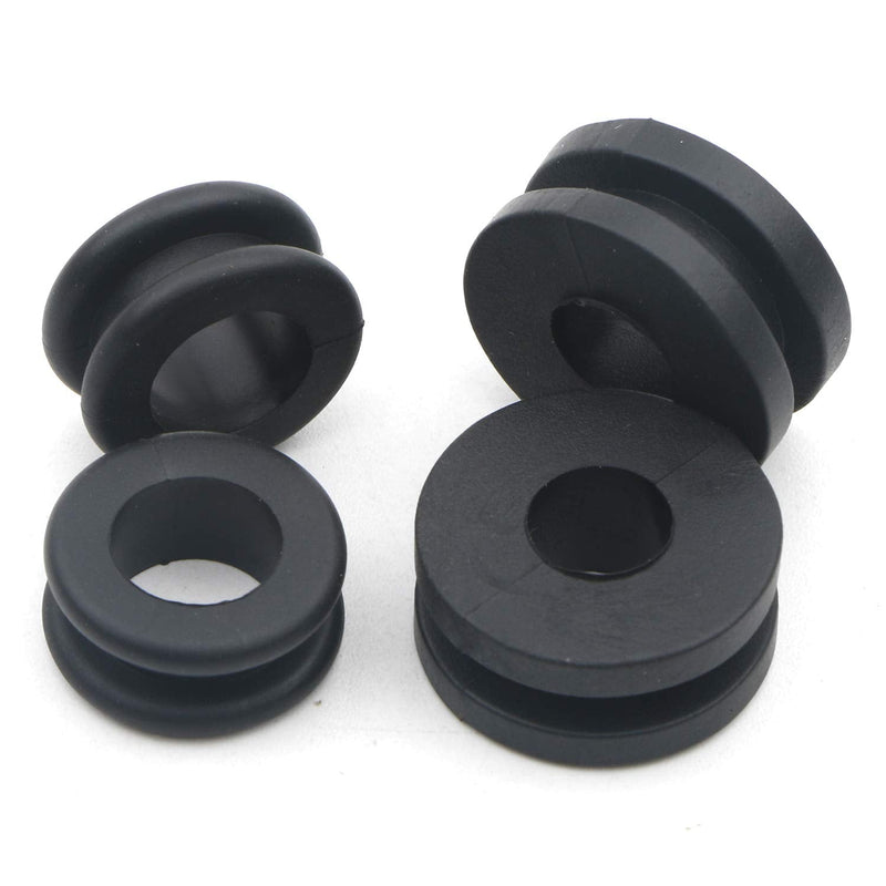 [AUSTRALIA] - Rowiz 125Pcs 18 Different Sizes Rubber Grommet Assortment Kit, Plug Wire O-Ring Assortment Set Sealing Gasket Washer for Plumbing, Automotive, Mechanic, Repairs 