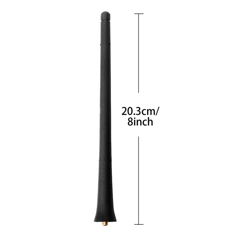 VOFONO Antenna Compatible with Jeep Cherokee Grand Cherokee Liberty Compass Dodge Journey Dart Nitro Avenger Durango Fiat 500| 8 inch Rubber Antenna Replacement|Designed for Optimized FM/AM Reception