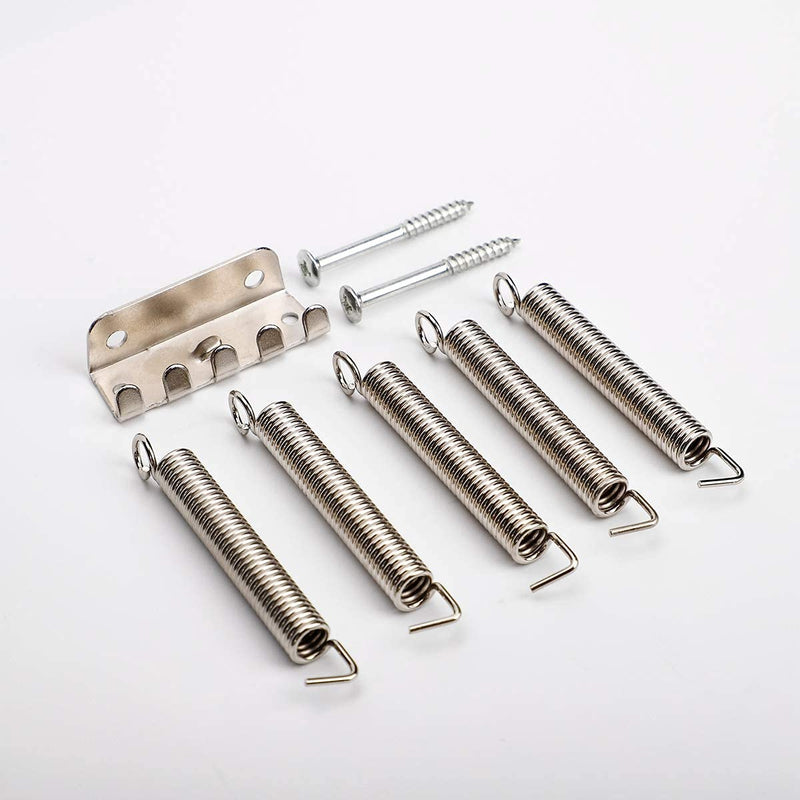 Alnicov Guitar Pure Vintage Tremolo Spring Claw Screws Kit for ST Strat Electric Guitar Replacement
