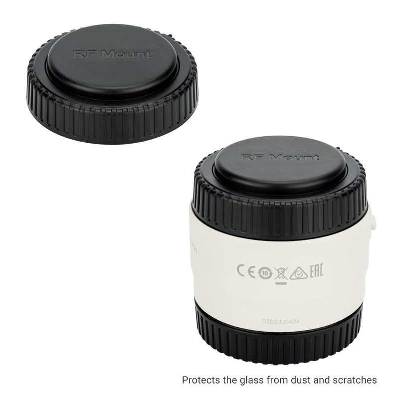 JJC 2 Packs RF Mount Lens Teleconverter Dust Cap Cover for Canon Telephoto Extender EXT. RF1.4X and EXT. RF2x on Canon RF 100-500mm RF 600mm RF 800mm Lens Replaces Canon Extender Cap RF