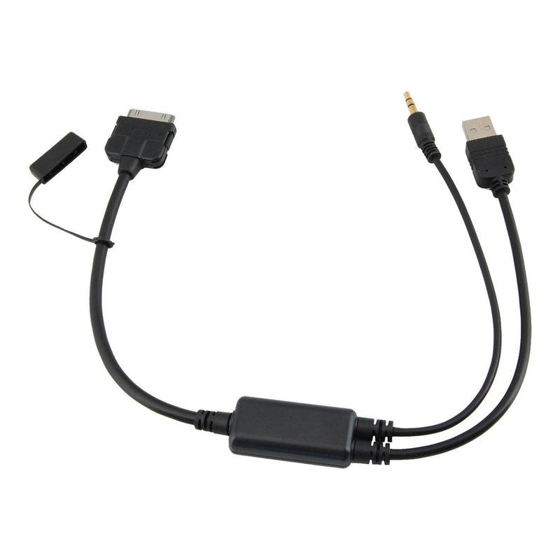 Car AUX Y Cable Compatible for,Aux Music Interface to 3.5mm Male Jack & Adapter Cord for Pod