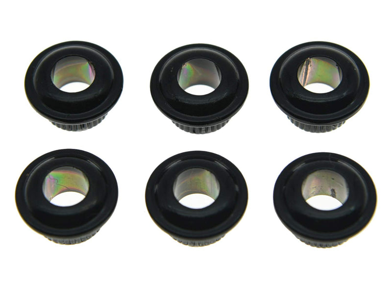 KAISH Metal Black 10mm Vintage Guitar Tuning Keys Conversion Bushings Adapter Ferrules