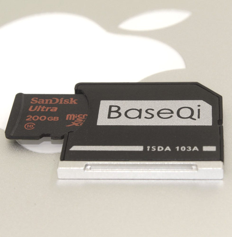 BASEQI Aluminum microSD Adapter for MacBook Air 13" and MacBook Pro 13"/15" (Non-Retina)