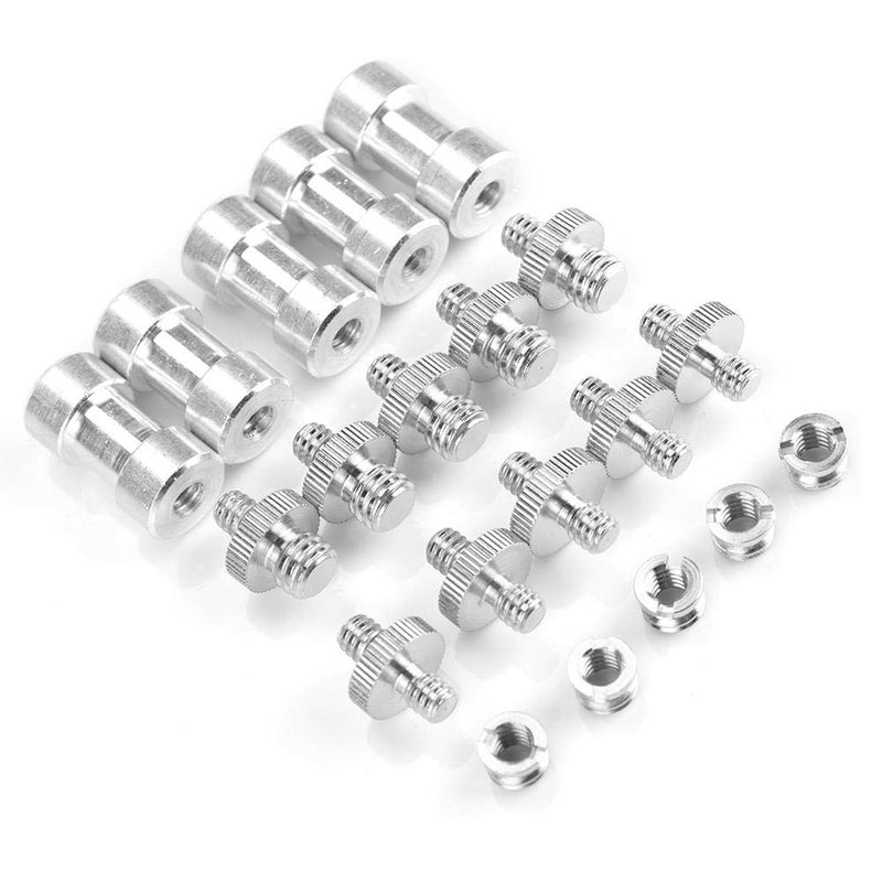 [AUSTRALIA] - Bindpo 20pcs Camera Screw Converter, 1/4Inch to 3/8Inch Male Female Threaded Screws Adapter Converter Accessory,for Digital Camera Tripod/Monopod/Ballhead/Flash Light Stand 