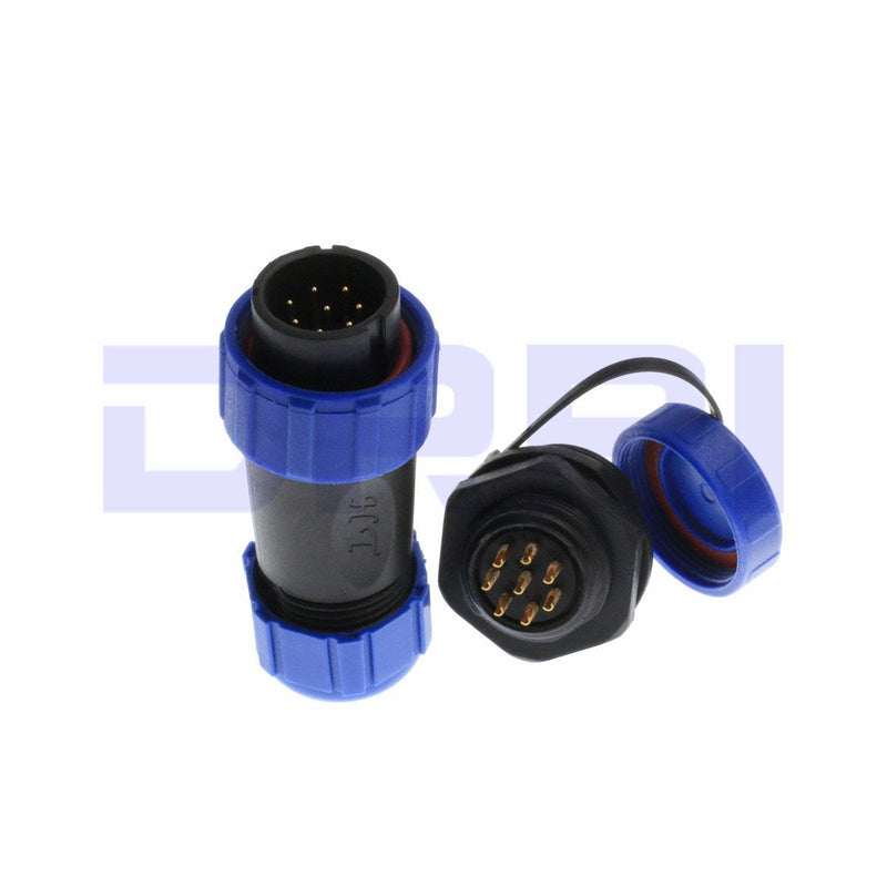 DRRI SP21 8 Pole Circular Waterproof Aviation Connector for LED Lighting Equipment (8Pole) 8Pin