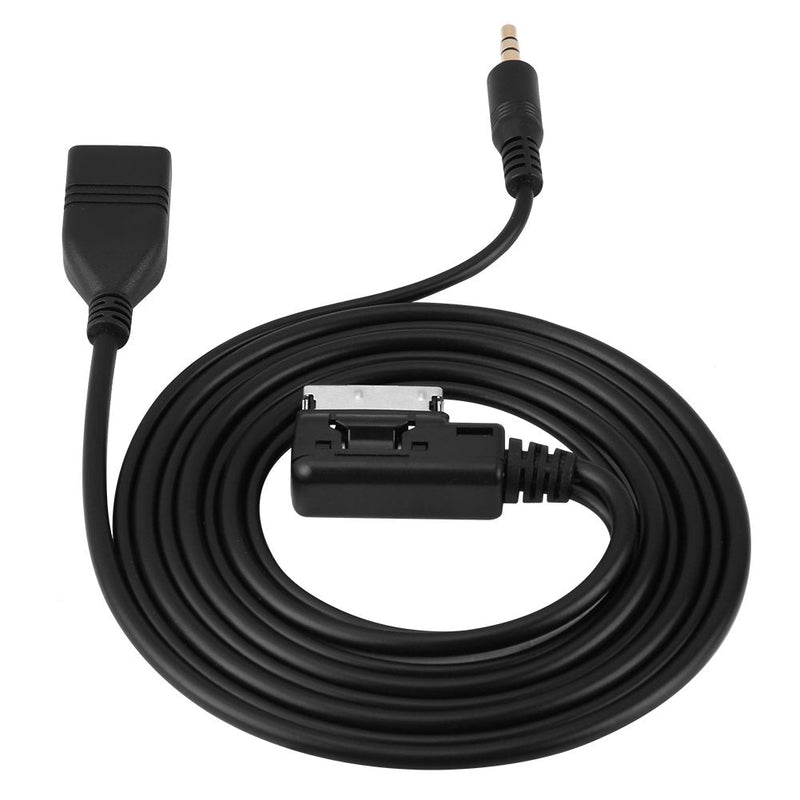 [AUSTRALIA] - VGEBY Wire Music Interface Audio Adaptor, Car Audio MP3 Auxillary Cable Aux-in USB Audio Music Interface Adapter Compatible for Mercedes Benz Mercedes Benz Aux Adapter 