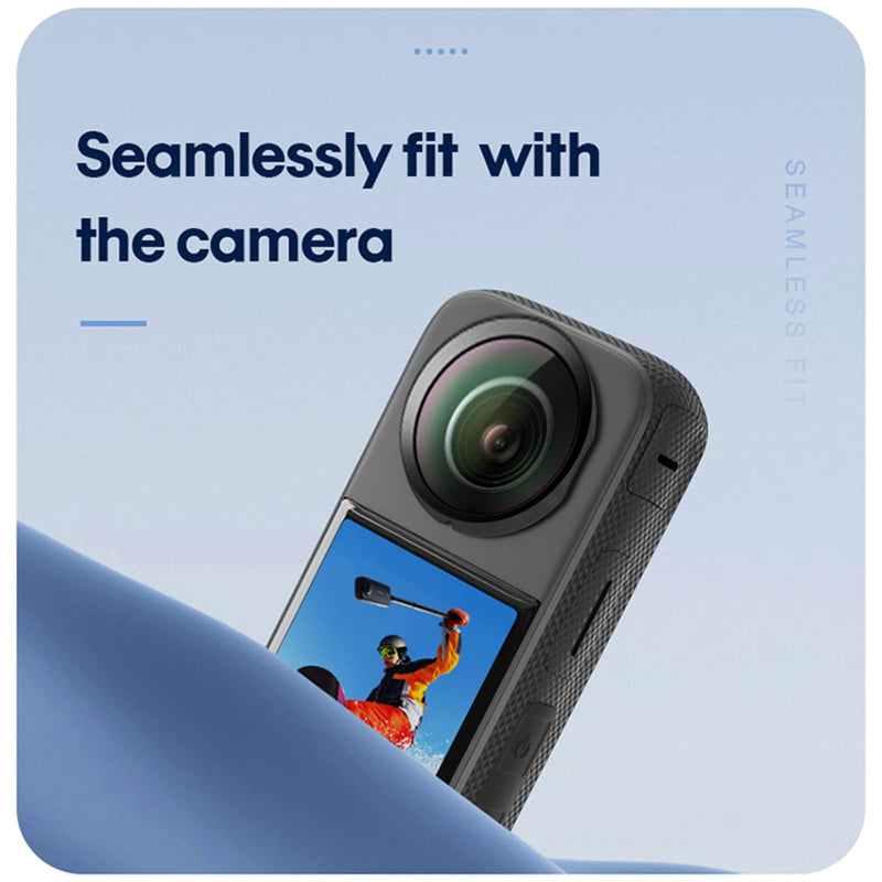[AUSTRALIA] - LICHIFIT Panoramic Lens Protector Cover Adhesive Lens Cap for Insta360 X3 Camera Sticky Lens Guards Accessories 